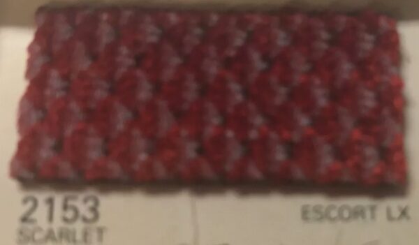 1992 Ford Escort LX Auto Seat Fabric Upholstery Cloth Scarlet Detroit #2153