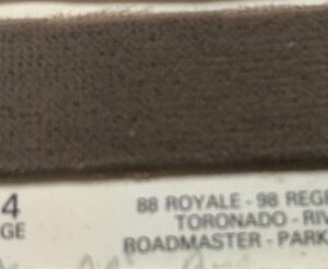 1993 Buick Park Ave Royale 1 Remnant Piece Seat Fabric Upholstery Cloth Detroit # 2614 MEDIUM BEIGE