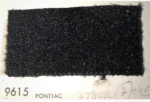OEM Original 1979 GM Automotive Interior Seat Cloth Detroit #9615 Black Durand