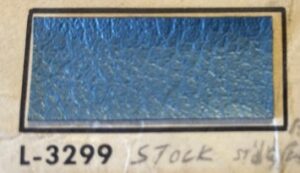 1968 GM Vinyl OEM Original DETROIT #L3299 Blue Madrid Factory Original Seat Auto