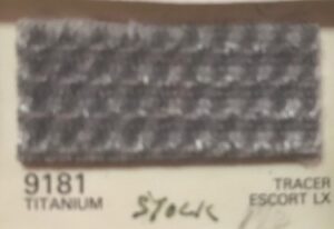 1992 Ford Tracer Escort LX Auto Seat Fabric Cloth Titanium Detroit # 9181 Gray