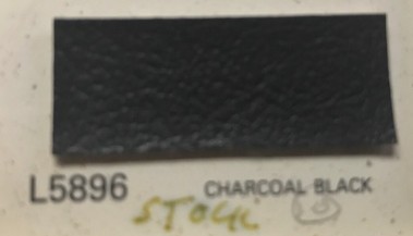 Vintage Black Automotive Vinyl Detroit # L5896 Upholstery Vinyl Charcoal Black OEM NewOldStock