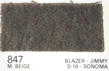 1995 - 2005 Chevrolet Blazer / S-10 Auto Body Seat Cloth Detroit # 847 original