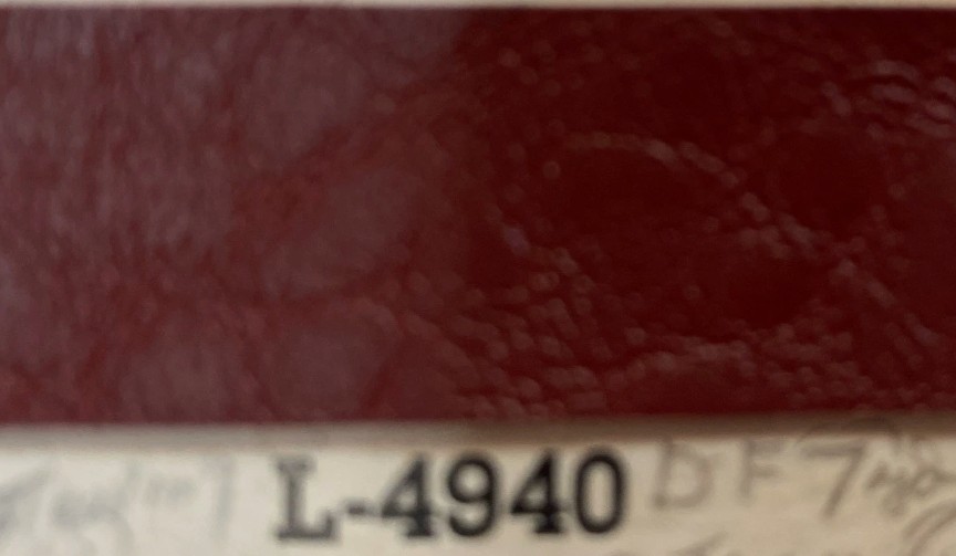 Original OEM 1975 GM Vinyl L4940 Vintage Auto Vinyl Red General Motors Original