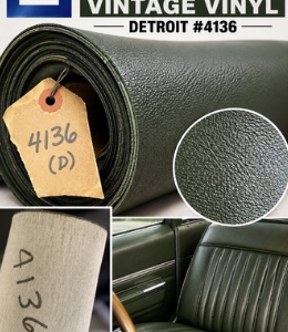 1971 General Motors OEM Auto Seat Vinyl Detroit #4136 Vintage By The Yard NOS